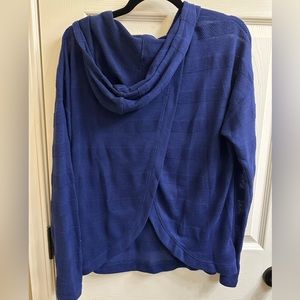 Long sleeve, knit, hooded top from Nordstrom.